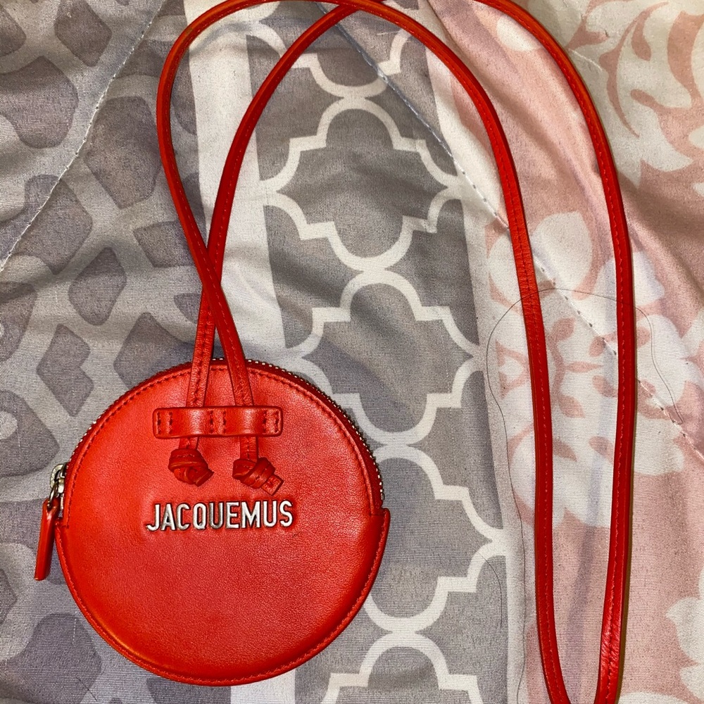 Red Jacquemus coin purse